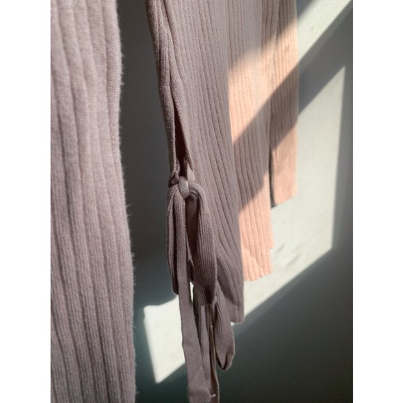 ✨COTTON CANDY LA COMFY LONG SLEEVE MOCK-NECK RIBBED DRESS - SIZE: S/M - Picture 3 of 5